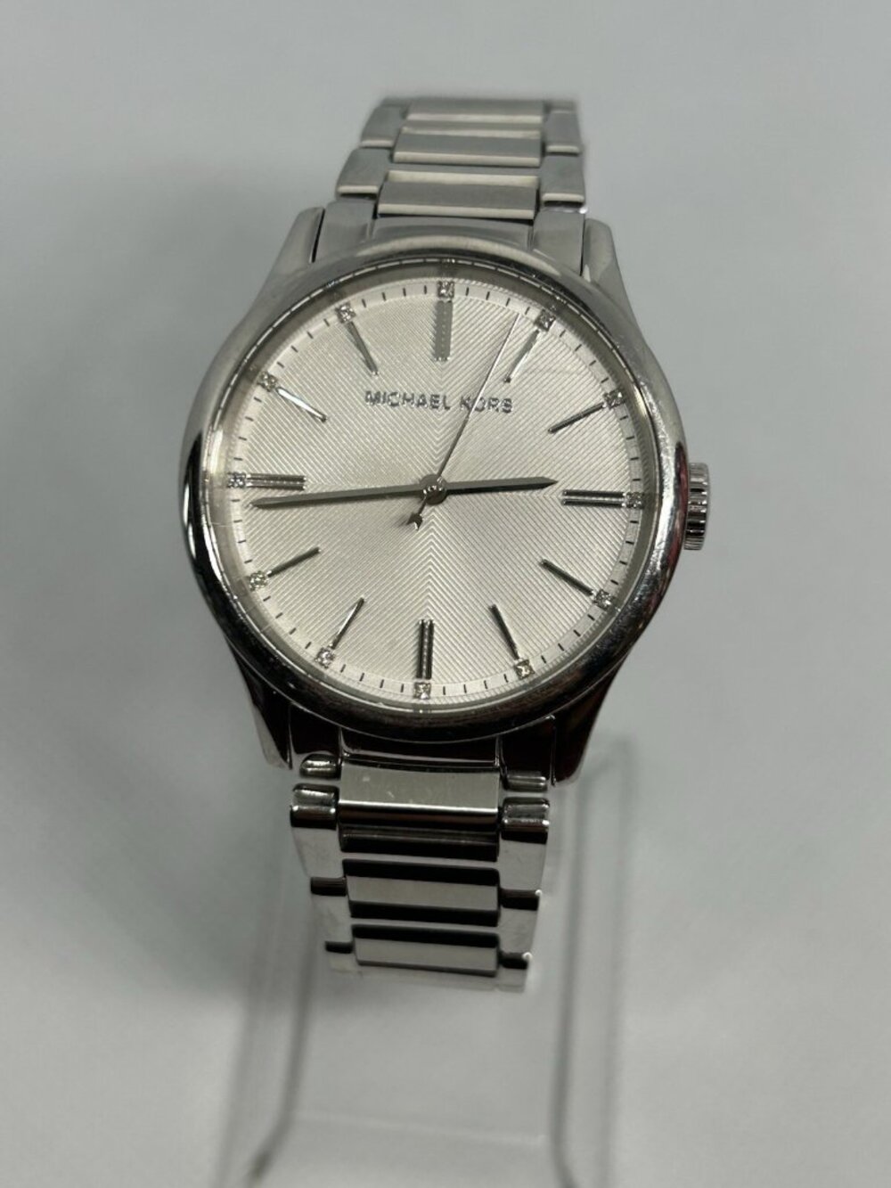 Michael Kors Mini Bailey MK3614W Silver Tone Women’s 34mm Watch Stainless